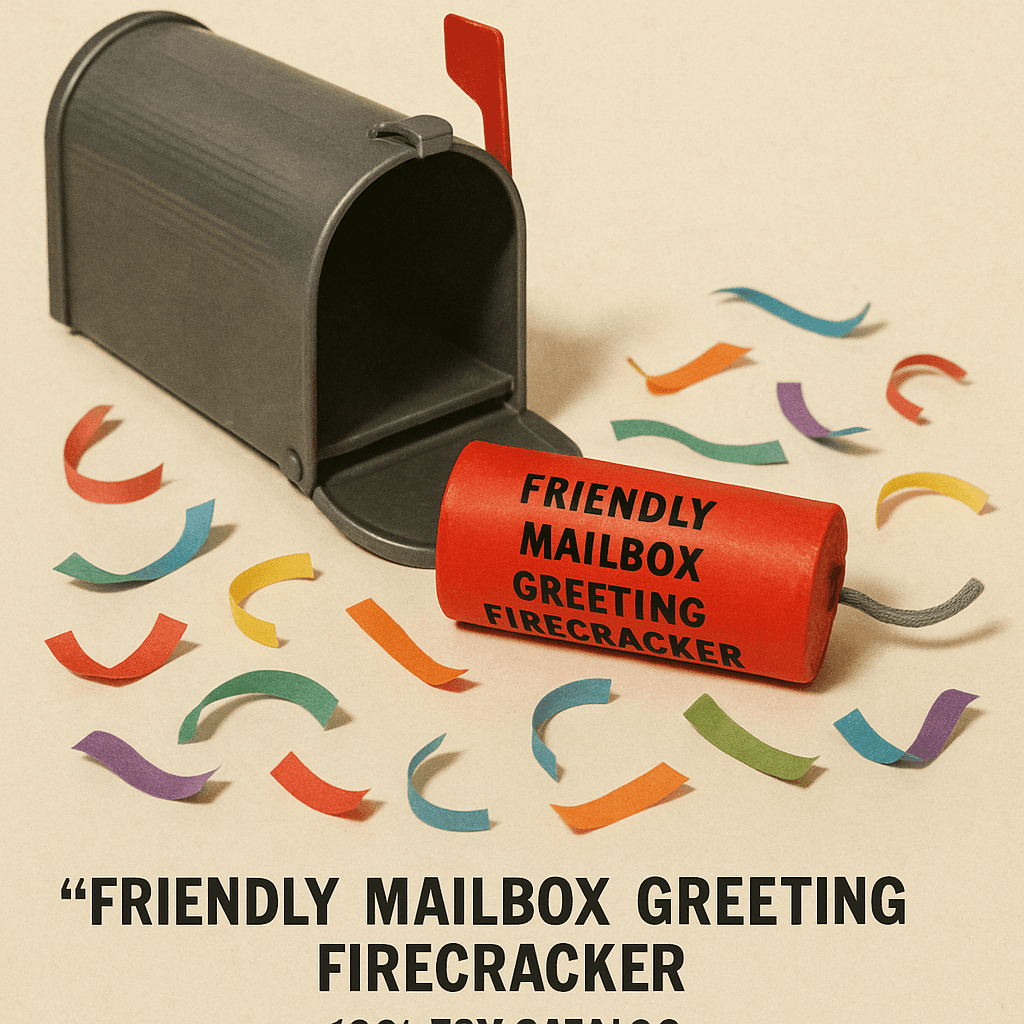 The Friendly Mailbox Greeting Firecracker