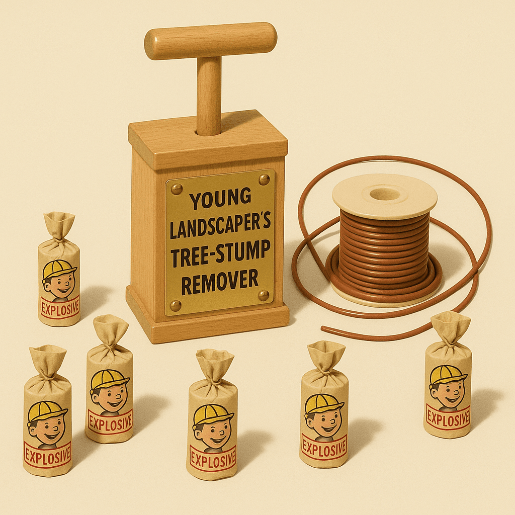 Young Landscaper's Tree-Stump Remover